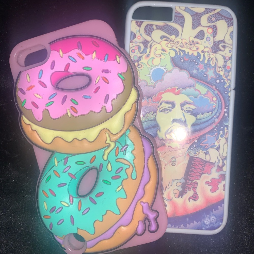 Donut and Jimi Hendrix iPhone 6s and iPod 5 cases